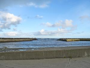 a view of a body of water with a pier at Bosuns Rest - 16265 in Staithes