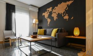 A seating area at Phaedra Apartment
