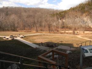 a view of a park with a skate park at Echo Bluff State Park Lodge and Cabins in Eminence