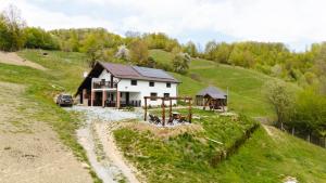 a house on the side of a hill at Cabana Colț de liniste in Feldru