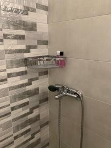a shower with a hose in a bathroom at Το σπίτι της Ελένης in Vlakhiá +95 photos