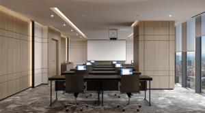 a conference room with a long table and chairs at Radisson Blu Residences, Istanbul Kartal in Istanbul +47 photos