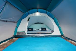 a view of the inside of a tent at WWS Cabin By ARBA in Palayangan
