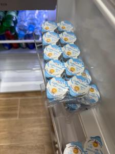 a refrigerator filled with lots of toilet paper at Ljiljana in Vršac