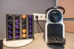 a wine rack with a bunch of wine bottles at Ferienwohnung Sigi in Traben-Trarbach