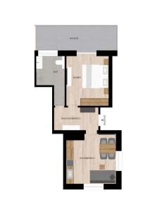 a floor plan of a house at Tante Maridi in Forstau