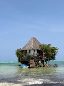a house in the water on a island in the ocean at Gadea Boutique Hotel in Jambiani +119 photos
