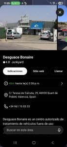 a screenshot of a text message about a car dealership at Torrent in Torrent