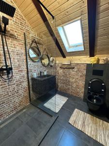 a bathroom with a sink and a toilet and a window at Hanul Anei Studios and Apartments Brasov Transylvania in Braşov +124 photos