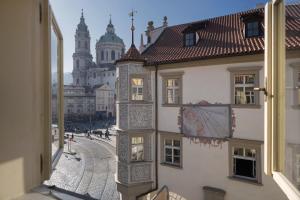 a view of a city from a building at U Schnellu in Prague