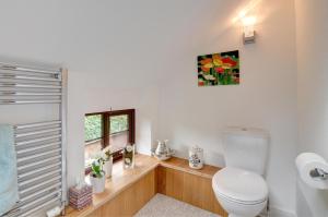 a bathroom with a toilet and a window at 3 Bed in Llanidloes oc-waa246 in Llangurig +18 photos