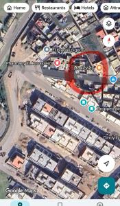 a map of a city with buildings and roads at Florida Waves in El Jadida