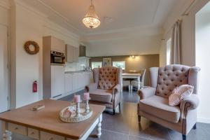 Kuchyň nebo kuchyňský kout v ubytování B&B vakantieappartementen Dalerheugte
