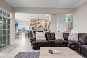 a living room with a couch and a table at Edgewater Acres --- 38874 Old Lighthouse Rd in Selbyville