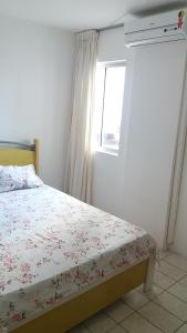 Кровать или кровати в номере Apartamento Beira Mar Maceio Cote D'Azur