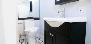 a bathroom with a sink and a toilet at Paul Revere in Provincetown