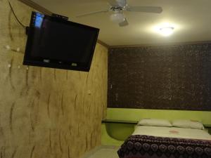 TV a/nebo společenská místnost v ubytování Hotel Rio