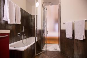 Koupelna v ubytování Hotel Al Cervo