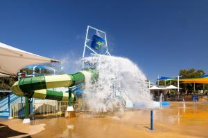 a water slide in a water park at BIG4 Emu Beach Holiday Park in Albany