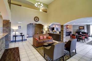 a living room with a couch and a table at Comfort Inn & Suites Amarillo West Near Medical Center in Amarillo