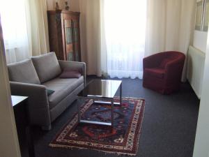 Predel za sedenje v nastanitvi Seeblick-Appartements Ossiach