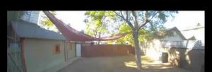 a hammock hanging from a tree in front of a garage at "Univeristy" Charming Craftsman - 3 bd, 2ba in Riverside in Riverside