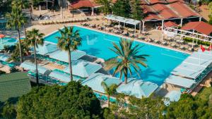 an overhead view of a pool at a resort at Pirates Beach Club -Ultra All Inclusive in Tekirova