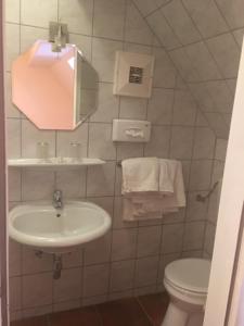 Koupelna v ubytování Bed & Breakfast Goldener Stiefel