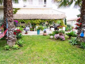 a garden with plants and flowers in a yard at A Lumia in Noto +21 photos