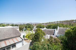 an aerial view of a town with houses at Tulbagh Travelers Lodge - Cape Dutch Quarters in Tulbagh