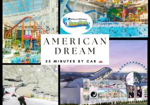 a american dream amusement parks and water parks by car at NYC Access 4BR Duplex Sleeps 10, Free Parking in Fair Lawn