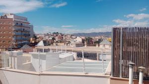 a view of a city from the top of a building at Casa chispa in Águilas