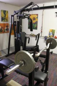Posilňovňa alebo fitness centrum v ubytovaní Ferienwohnung Bliem