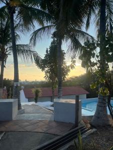 a resort with a swimming pool and palm trees at Hotel Mare in Santa Maria Huatulco