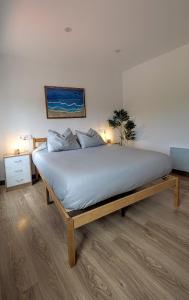 a bedroom with a large bed in a room at Casa Carmen e do Hilario in Ponte Do Porto +27 photos