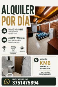 a flyer for a dealer for a room at Departamento Davis in Eldorado