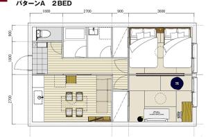 a plan of a house with at オオジンマチ ハイツ302 in Takayama