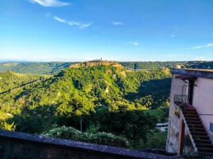 a view of the blue mountains from a building at Alloggio Turistico EDEN - Lubriano in Lubriano