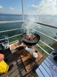 a grill on the deck of a cruise ship at fully in Otsu