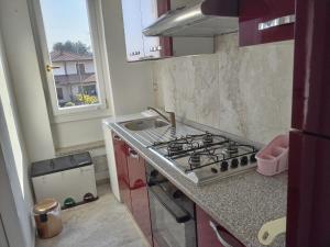 a kitchen with a stove and a sink at Scer GEA in Cerro Maggiore