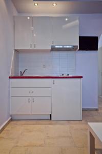 Η κουζίνα ή μικρή κουζίνα στο Καβουράκια +30 φωτογραφίες