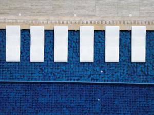 an overhead view of a swimming pool at Serbellas Boutique Hotel in Paphos