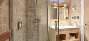 a bathroom with a shower and a sink at Ostrea - Lagune de Oualidia in Oualidia +41 photos