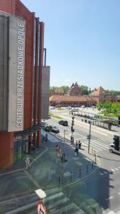 a rendering of a street in a city at Old Town Apartment Opole in Opole