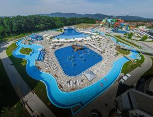 an aerial view of a water park with a pool at Bella Verde in Vrnjačka Banja