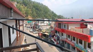 an overhead view of a city street with buildings at Punchkedar in Phata