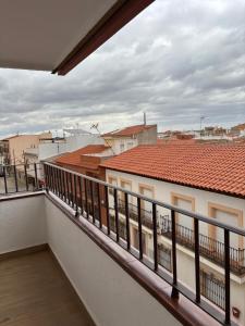 a balcony with a view of a city at VUT TRINIDAD 3 dormitorio in La Guardia
