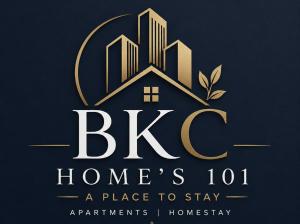 a logo for a home to stay apartments at Bkc Home's 101 in Mataram