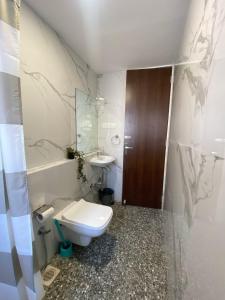 a bathroom with a toilet and a sink at Fortune 603 in Mumbai +44 photos