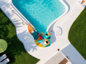 an overhead view of a swimming pool with at Epic Wild Wilpattu in Nochchiyagama